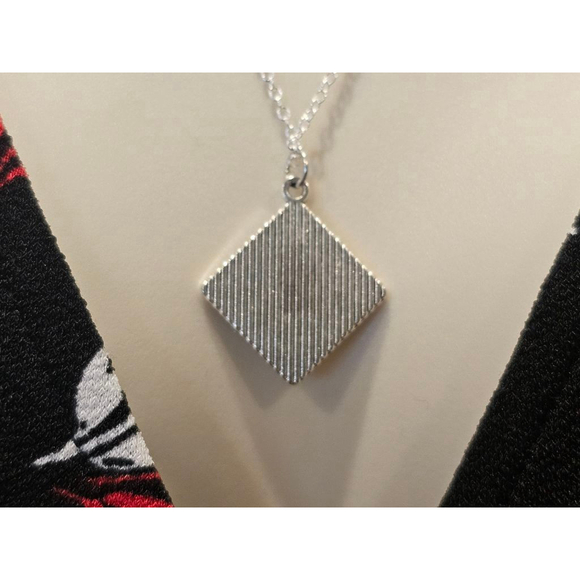 Louis Vuitton Pendant On 24" Silver Plated Necklace - Picture 4 of 5